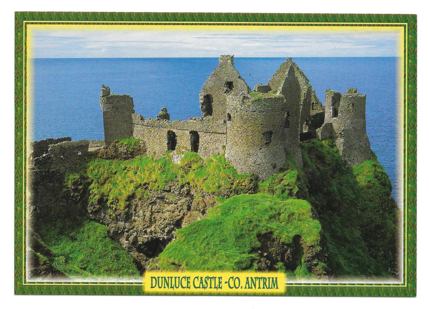 Ireland Aantrim Dunluce Castle Vintage John Hinde Postcard 4X6 Postcard 4X6