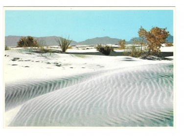NM White Sands National Monument New Mexico Ripples Vintage Petley 4X6 Postcard