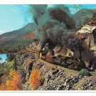 Durango Silverton Narrow Gauge RR Train Doubleheading Rockies Petley Postcard Durango Silverton Narrow Gauge RR Train Doubleheading Rockies Petley Postcard