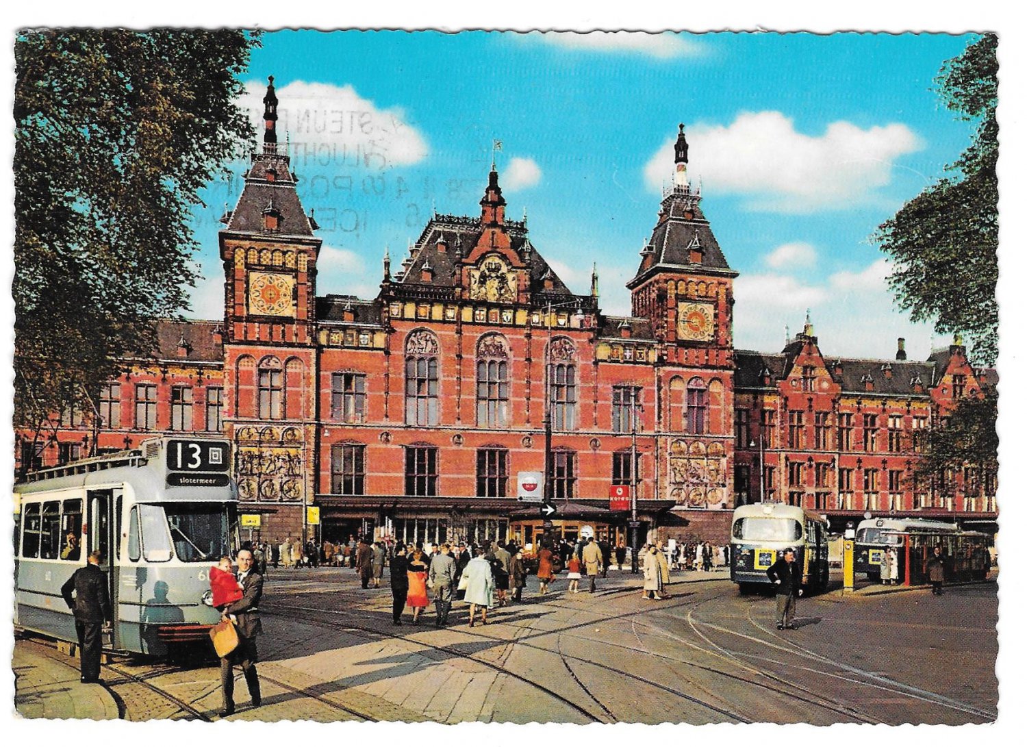 netherlands-amsterdam-central-train-railway-station-vintage-postcard-4x6