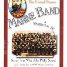 United States Marine Band John Philip Sousa Concert Announcement Modern Advertising Postcard United States Marine Band John Philip Sousa Concert Announcement Modern Advertising Postcard
