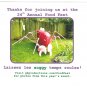 24th Annual Food Fest Lassez les soggy temps roulez Thank You Postcard 2008