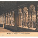 Italy Roma Basilica S Paolo Chiostro Saint Paul Cloister Vintage Postcard E. Risi 26 Italy Roma Basilica S Paolo Chiostro Saint Paul Cloister Vintage Postcard E. Risi 26