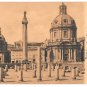 Italy Roma Foro Traiano Trajan Column Basilica Ulpia Vintage Postcard E Risi 48