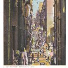 Italy Napoli Pallonetto S Lucia Naples Street Scene Vintage Postcard