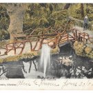 British Gibraltar Cascade Bridge Vintage V B Cumbo 1908 Postcard