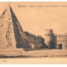 Italy Roma Porta S Paola Gate Piramide Pyramid Cestius Vintage Postcard Rome Italy Roma Porta S Paola Gate Piramide Pyramid Cestius Vintage Postcard Rome
