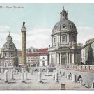 Italy Roma Foro Traiano Trajans Forum Basilica Ulpia Vintage Postcard