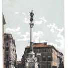 Italy Roma Piazza di Spagna Colonna della Concezione Spanish Square Vintage Postcard