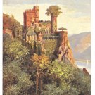 Castle Tuck Rheinburgen Oilette 678B Burg Rheinstein Vintage Postcard Germany