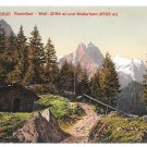 Switzerland Bernese Alps Rosenlaui Glacier Well Wetterhorn Vintage Postcard