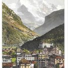 Switzerland Interlaken Jungfrau Swiss Alps Phototypie Co Vintage Postcard