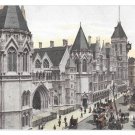 UK London Law Courts Vintage Hartmann Postcard