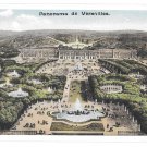 France Panorama de Versailles Palace Aerial View Vintage Postcard