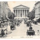 Paris France Rue Royale Horse Drawn Bus Carriages Vintage LL Lucien Levy PostcardPostcard