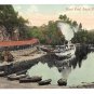 UK Scotland Loch Katrine Steamer at Trossachs Pier East End Vintage Postcard