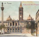 Italy Rome Basilica S Maria Maggiore Marian Church Cathedral Vintage Postcard Italy Rome Basilica S Maria Maggiore Marian Church Cathedral Vintage Postcard