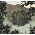 Stirling Scotland Loch Katrine Ellens Isle Trossachs Vntg Valentine's Postcard