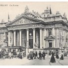 Belgium Bruxelles La Bourse Brussels Stock Exchange ca 1908 Vintage Postcard