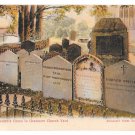 UK Wordsworths Grave Grasmere Churchyard Vintage Abraham's Series Color Postcard