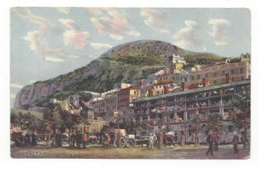 Prudential Insurance Co Casemates Square Rock of Gibraltar 1913Advertising Postcard