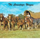 Conestoga Wagon Pequea Valley Farm Elmer Lapp Lancaster County PA 4X6 Postcard