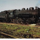 Pennsylvania Railroad PRR Locomotive 7299 H Class 2-8-0 Train Postcard