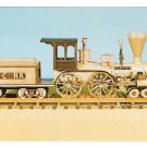 Railroad Wooden Model Train Locomotive The Nashville 4-4-0 CC&C RR Postcard