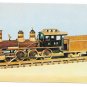Railroad Wooden Model Train Illinois Central 4-6-0 Locomotive W.T. PotterPostcard