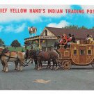 Chief Yellow Hands Indian Trading Post Dutch Haven Stagecoach Soudersburg PA Postcard
