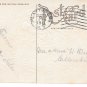 Christmas Pretty Edwardian Lady Holly Ribbon Embossed Gilt Vintage 1911 Postcard