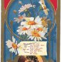 Romance Dearest Love Daisies Vintage Embossed Gilded Poem Postcard Arthur Capper
