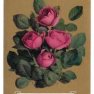 Vintage Motto Postcard Flowers on Gold Background Red Roses With Heartiest Affection Vintage Motto Postcard Flowers on Gold Background Red Roses With Heartiest Affection
