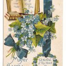 Language of Flowers Forget me not True Love BB London Birn Brothers Postcard