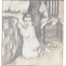Gassaway Artist Signed Postcard Child Kneeling Now I Lay Me Down To Sleep Gassaway Artist Signed Postcard Child Kneeling Now I Lay Me Down To Sleep
