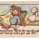 Dutch Kids Wooden Shoe Car Boy Vit Autobile vat vont go undt girl vat vill T P Co Postcard Dutch Kids Wooden Shoe Car Boy Vit Autobile vat vont go undt girl vat vill T P Co Postcard