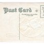 Embossed Birthday Greetings Woman Fancy Hat Behind Wheel of Car Gilded Postcard