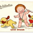 Tuck Valentine Postcard Drayton Wiederseim Good Doggie Cupid Boy Puppies Hearts