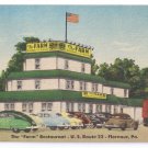 Farm Restaurant Florence PA ca 1945 Vintage Linen Postcard