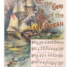 Columbia Gem of the Ocean Music Chas Rose c 1912 Embossed Postcard