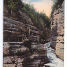 Ausable Chasm N.Y. Jacob's ladder 1914 Vintage Curteich Postcard New York