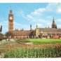 London England Parliament Square Big Ben 1970's  Vintage Frys Postcard 4X6