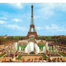 Eiffel Tower Paris France 1977 Gardens Palais Challot Champ de Mars 4X6 Postcard Eiffel Tower Paris France 1977 Gardens Palais Challot Champ de Mars 4X6 Postcard