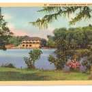 Cazenovia Park Lake and Casino Buffalo NY Curteich Postcard Linen Cazenovia Park Lake and Casino Buffalo NY Curteich Postcard Linen