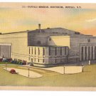 Buffalo NY Memorial Auditorium Vintage Metrocraft Linen Postcard New York