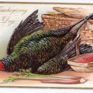 Thanksgiving Turkeys Vintage Embossed Tuck Postcard Artist Signed RJ Wealthy