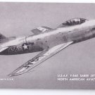 USAF Sabre Jet F-86D USAF North American Aviation Mutoscope Postcard Airplane USAF Sabre Jet F-86D USAF North American Aviation Mutoscope Postcard Airplane