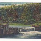 PA Valley Forge Old Forge Dam Curteich Vintage Linen Postcard