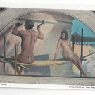 Washington DC Library of Congress Mural Hieroglyphics J W Alexander Postcard