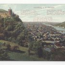 Germany Heidelberg from the Terrasse Poem Postcard Vintage ca 1910 Germany Heidelberg from the Terrasse Poem Postcard Vintage ca 1910